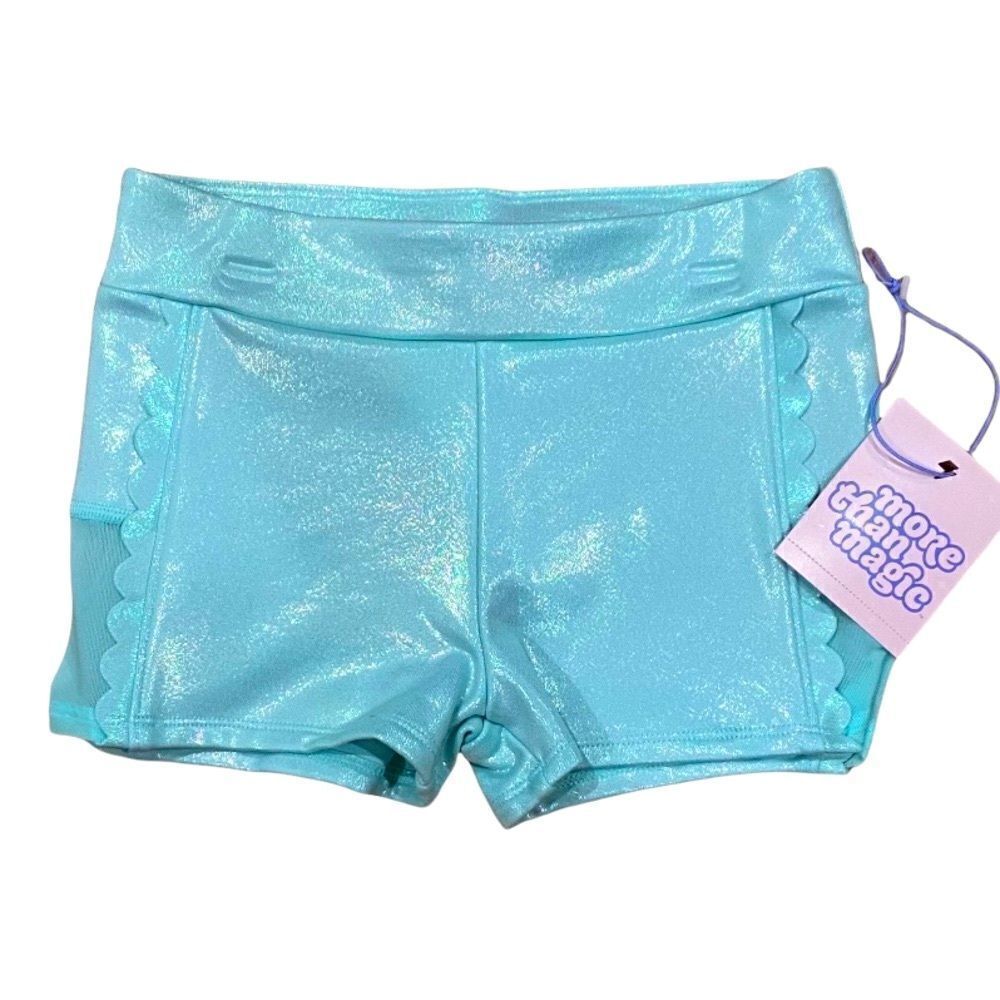 Metallic Dance Gymnastic Athletic Shorts